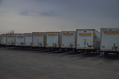 Trailer line-up in Oklahoma.